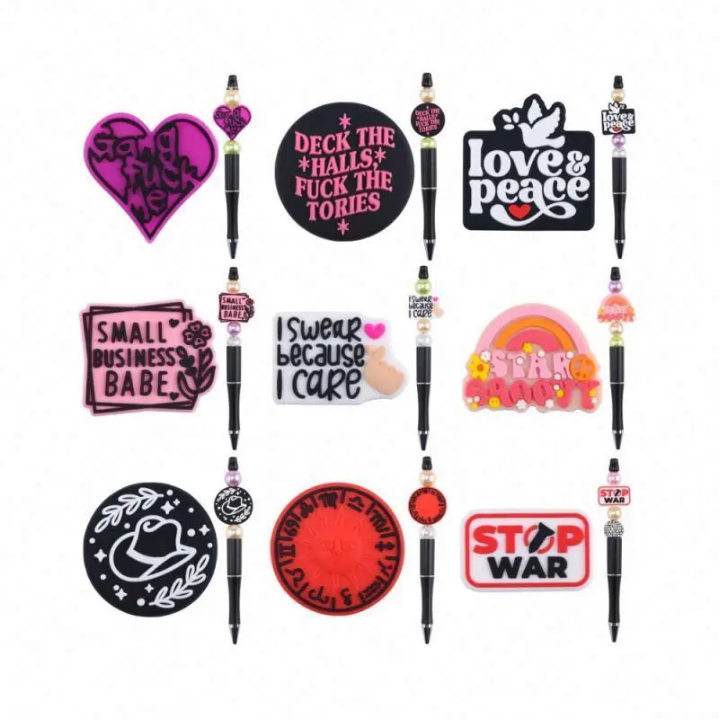 How do you make silicone focal beads girls one piece selena NFL Football team New Design Hook Wholesale Clip silicone focal