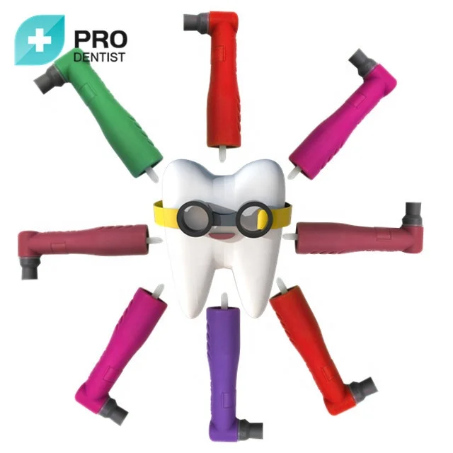 Dental Disposable Prophy Angles Clear Soft Cups 90 Contra Angle High Quality Latex Free Dental Prophy Angles