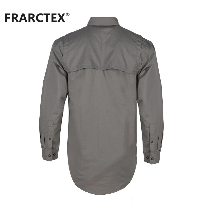 Wholesale 100% Cotton Nfpa 2112 FR American Welding Fire Resistant Works Shirt For Sale