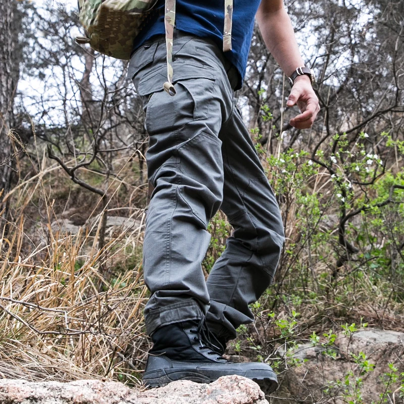 2023 High Quality Waterproof Cargo Pants Solid Sweatpants Trousers Outdoor Straight Men Tactical Cargo Pants