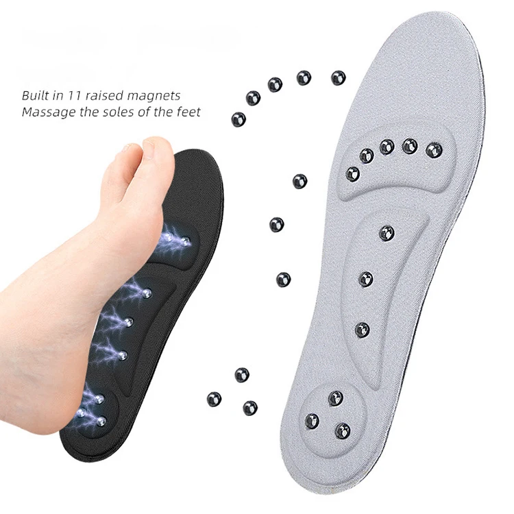 Acupressure Magnetic Massage Insoles, Oumers Foot Massage Shoe-pad Foot Therapy Reflexology Pain Relief Shoe Insoles