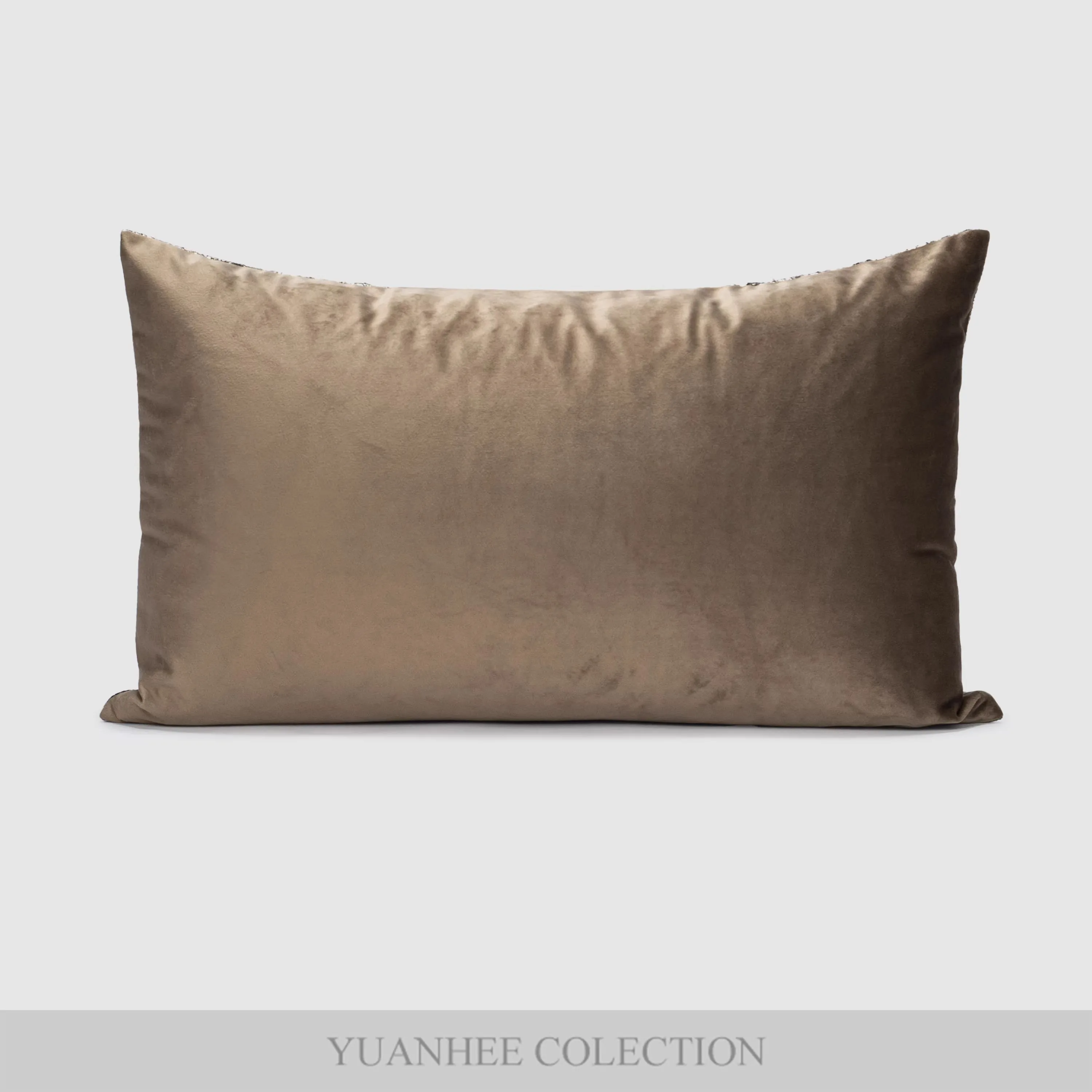 Yuanhee home decoration fringe metal buckle pillow cushion for high-end hotel living room sofa pillow cushion cover