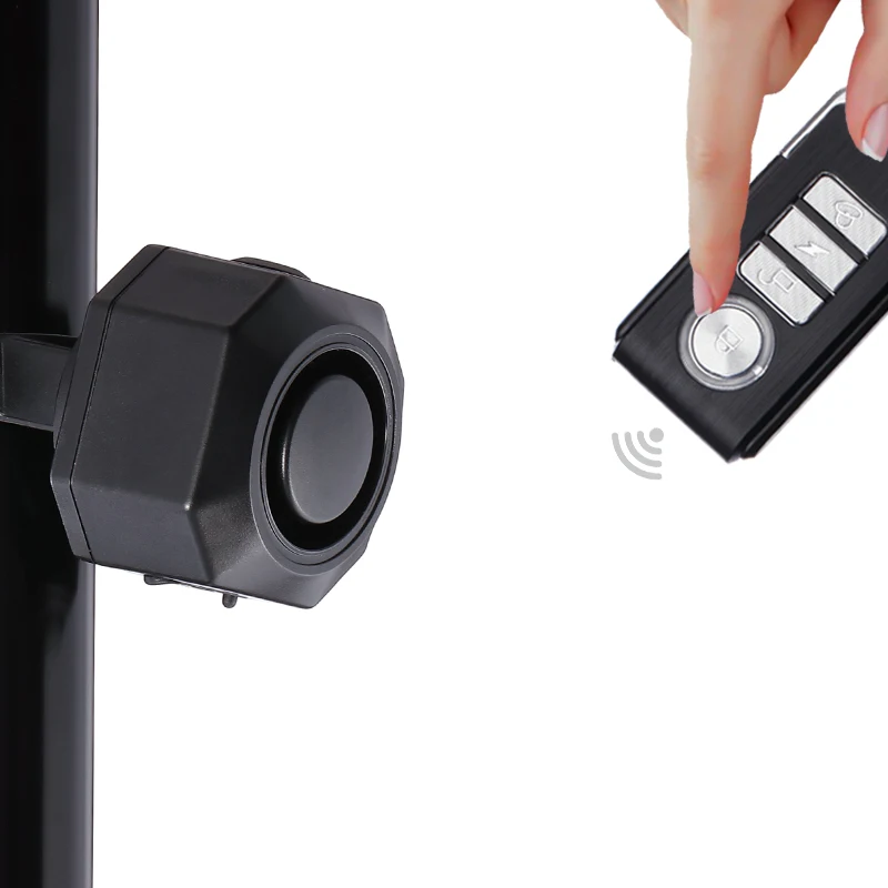 Waterproof 110dB Loud Wireless Vehicle Security Alarm System Anti-Theft Vibration Motion Sensor for Bicycle Trailer & Motorcycle