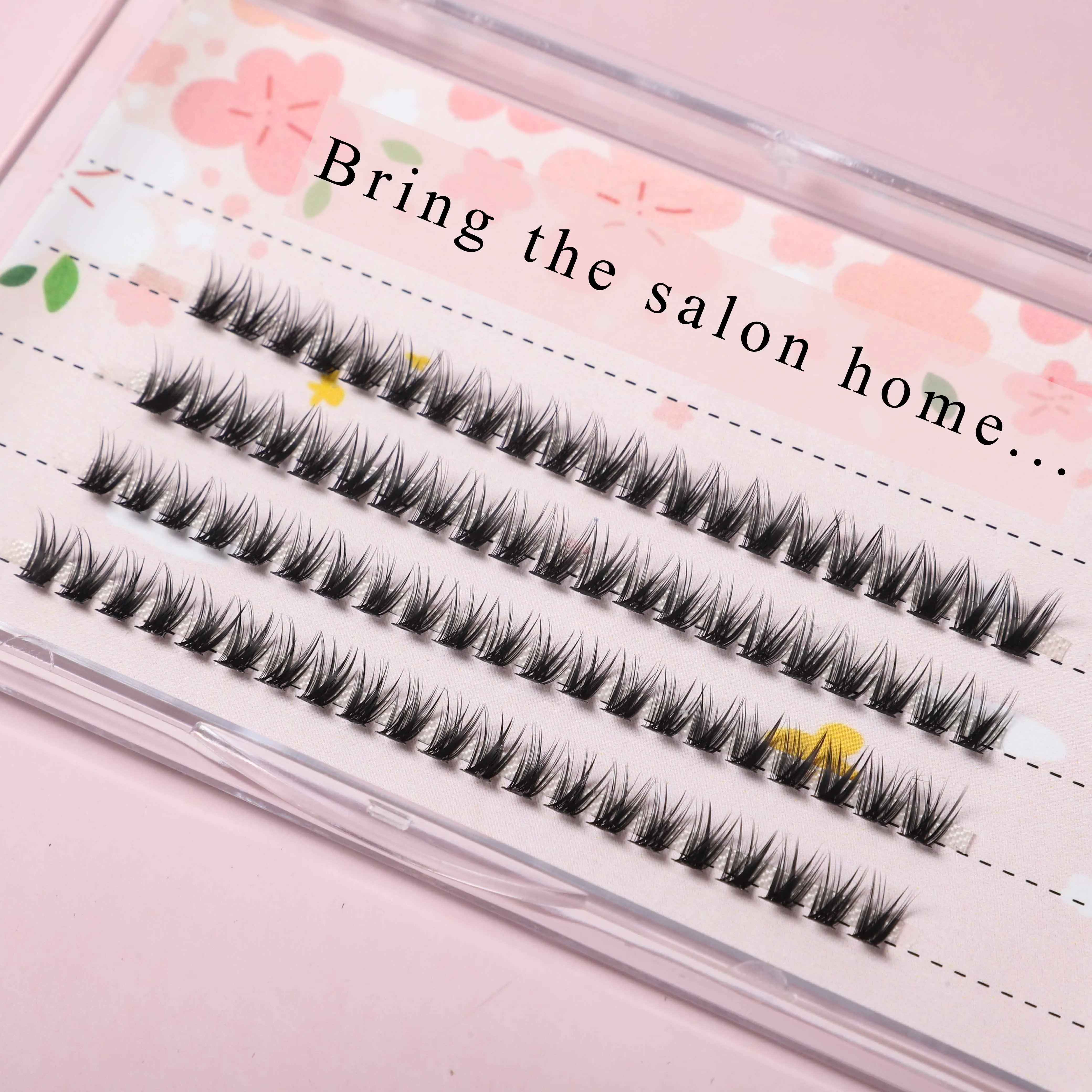 iShero bring the salon home DIY lash extensions thinner band half permanent eyelash cluster lash DIY etyelashes