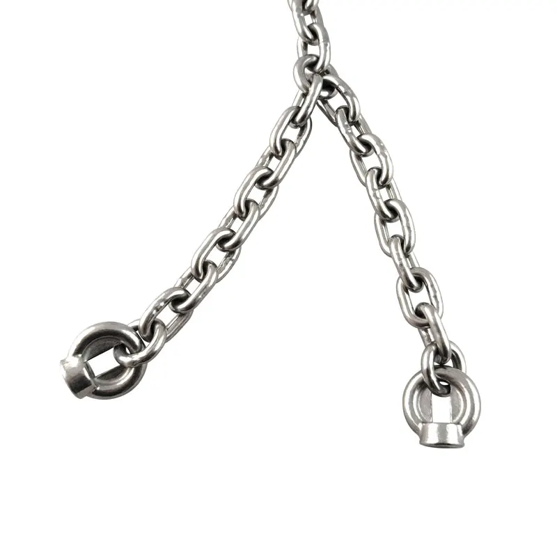 6mm 8mm S.S 316 DIN766 Short Link Chain Swing Chain