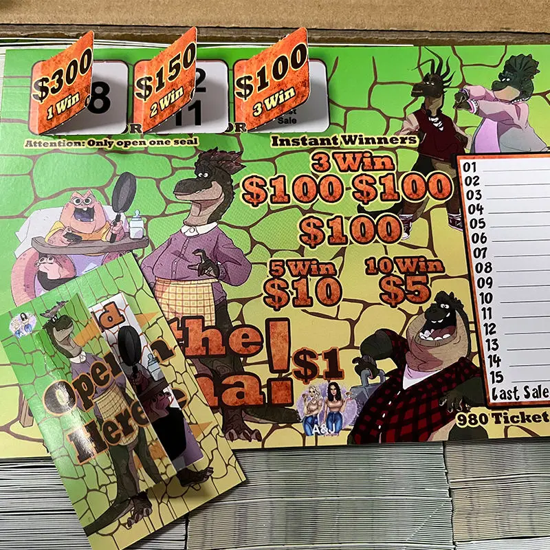 Custom proper price top quality one window four window pull tab games tickets manufacture bingo pull tabs lottery tickets