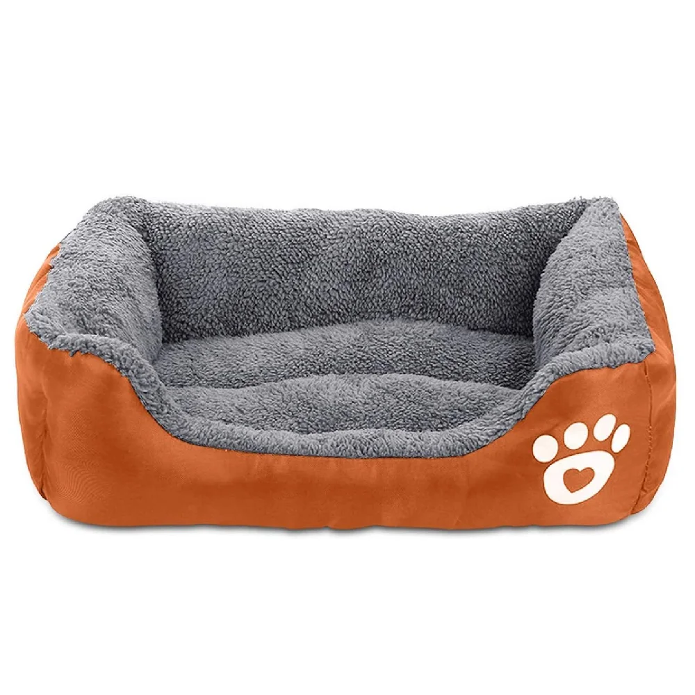 Плюшевый ортопедический диван для собаки, оправа для кровати среднего века для собаки, ортопедическая дорожная кровать для собаки с успокаивающим пончиком и мешком