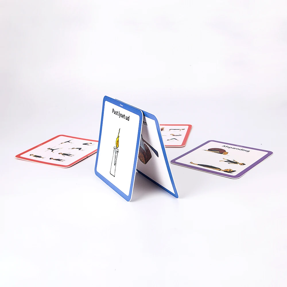 Custom Printing Physical Training Exercise Sports Souvenir Cards Yoga Card Game For Adults