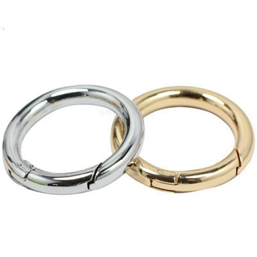 hang plating gold color silver color black color 15mm 20mm 25mm 30mm 40mm metal ring round carabiner open o