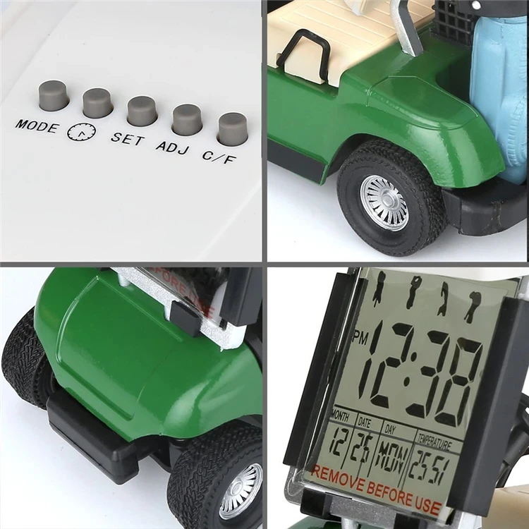 Factory Direct High Quality Durable Plastic Mini Golf Cart With Clock