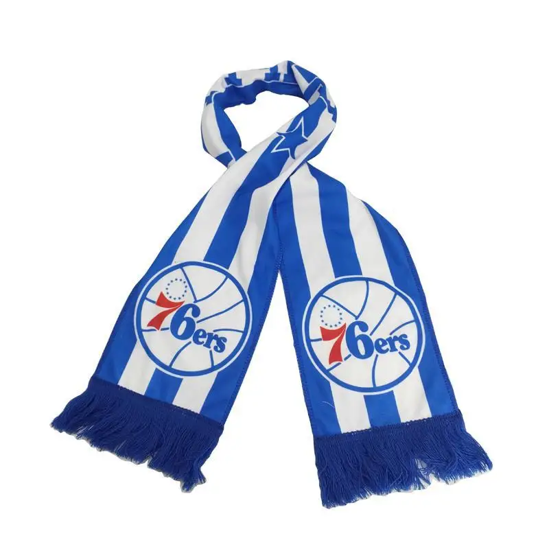 Logo Print Custom Acrylic Knitted Scarf For Sport NAB Football NFL  Baseball Soccer Fan