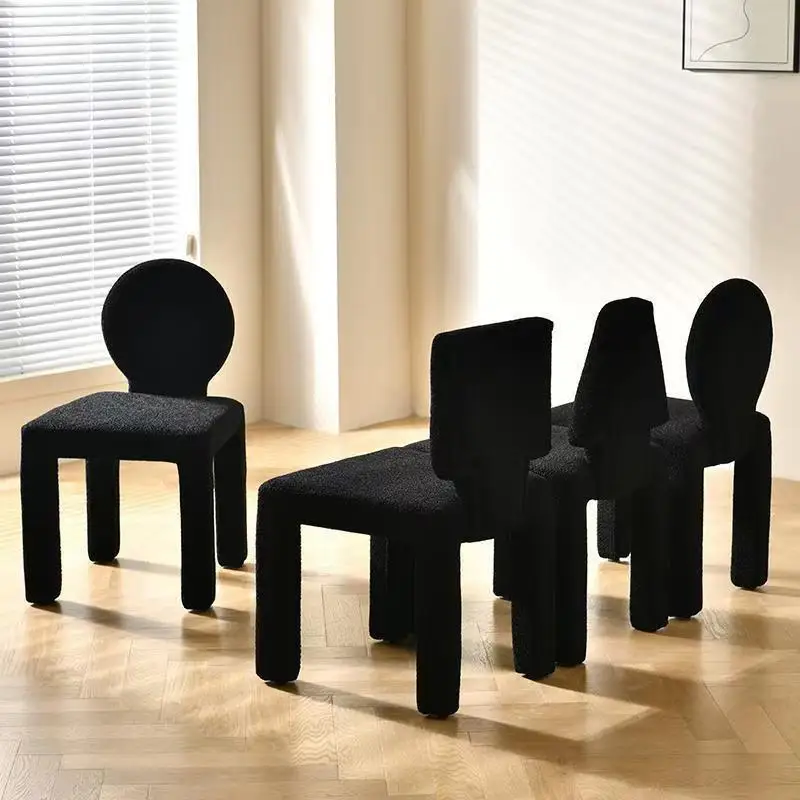 Modern Simple Design Reception Negotiation Chair Backrest Upholstered Comfortable Single Seat Living Room Chair