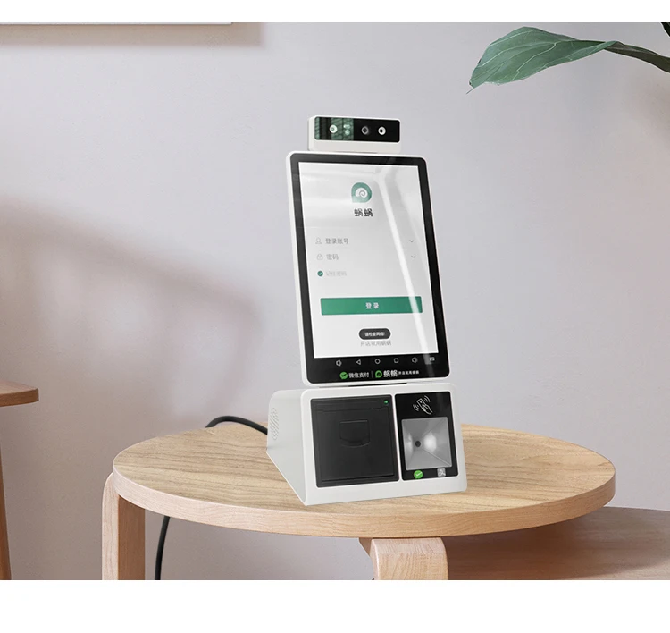 Hot Selling 10.1inch All In One Touch Android Payment terminal Restaurants Self Ordering Kiosk self payment machine free SDK