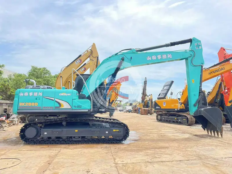 Kobelco SK200-8 used excavator 20 ton in stock crawler digger hydraulic machine excavadora backhoe secondhand Kobelco 200