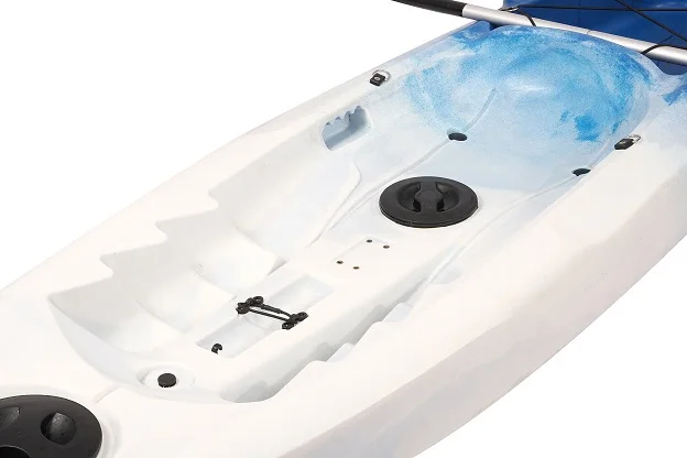 QIBU Good quality canoe single sit on top fishing kayak customized logo LLDPE 2.69m kayak sea kayak