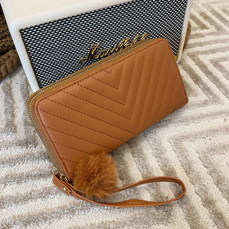 Simple Zipper Purses Long Section Clutch Wallet Soft Pu Leather Designer Slim Wallets Leather Woman