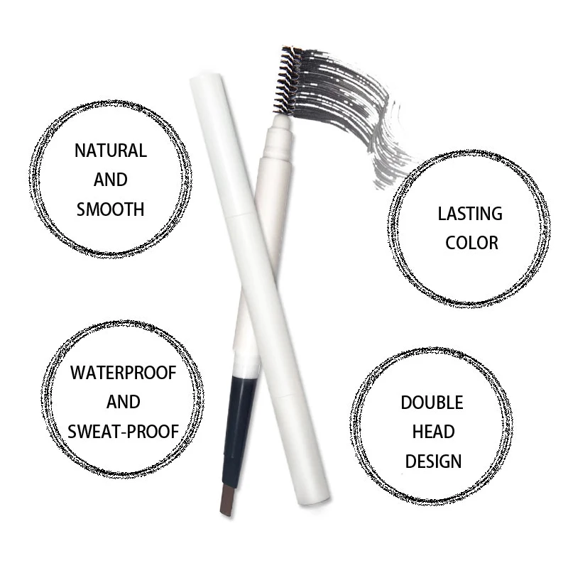 Cruelty free waterproof kits oem private label tattoo Black eyebrow stamp pen