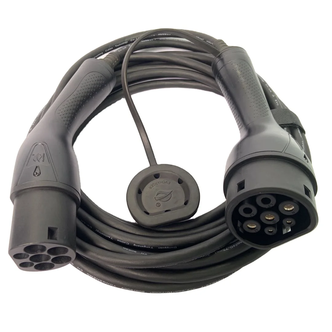 IEC 62196 Mode3 EV Fast Charger Type2 to Type2  EV Charging Cable Electric Car Cable