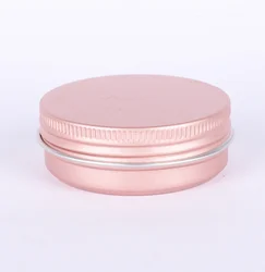 Large Stock Portable Silver Round With Lids Recyclable Cosmetic Food Grade Packaging Tin Jar Metal Aluminum Can