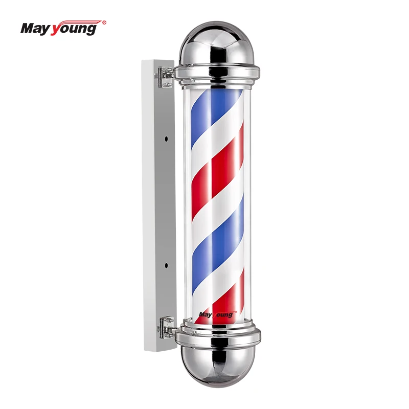 Wholesale black and white barber pole lamp barber shop pole