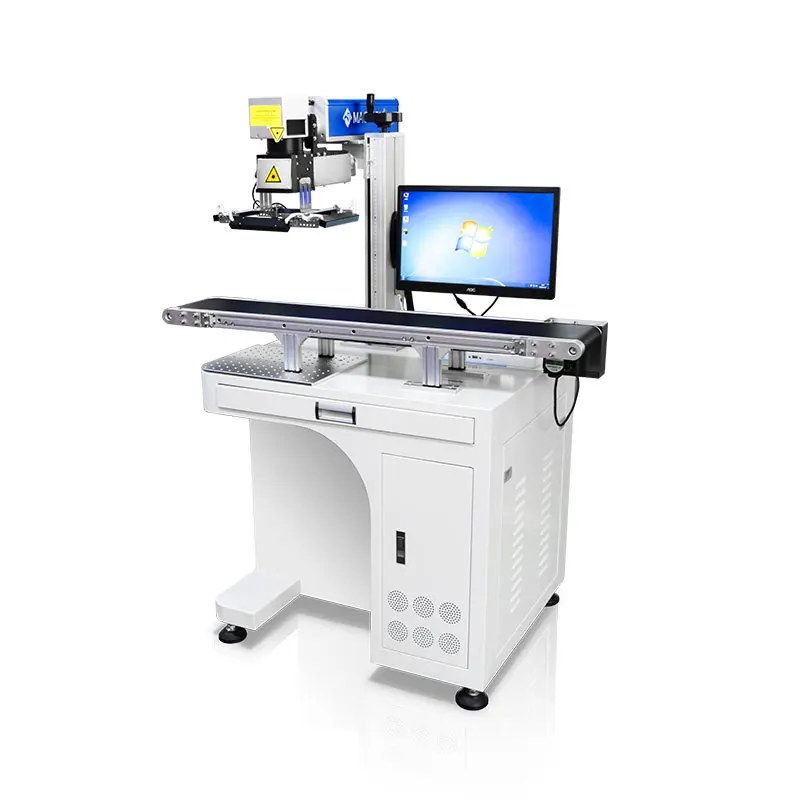 
High Speed CCD Fiber Laser Marking Machine With Ipg Laser Generator 