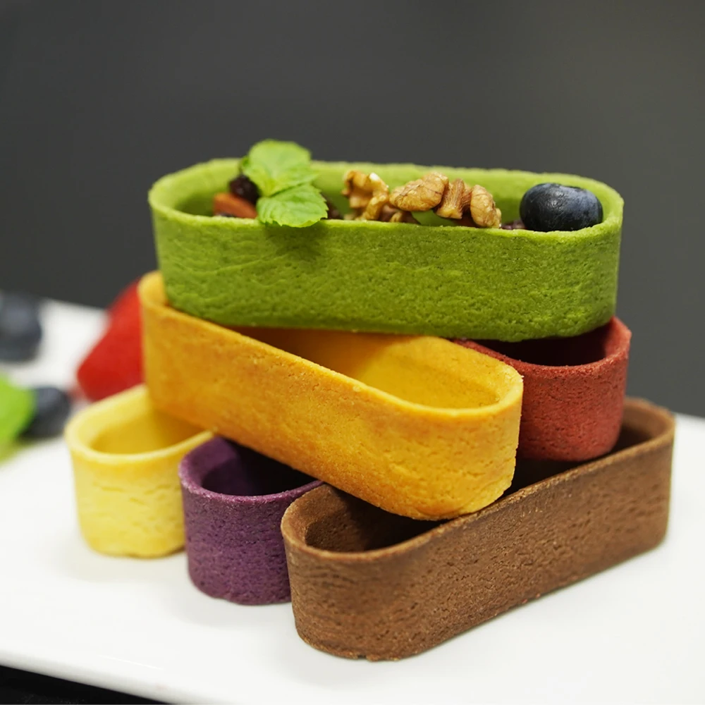 High Quality Customize various flavor shapes Rectangular U Shape Instant low-fat mini egg Tart Shells