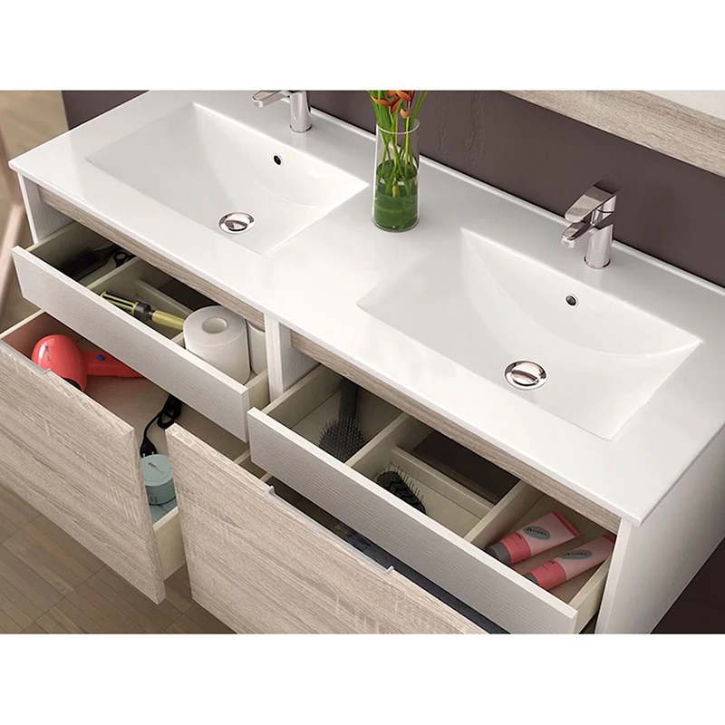 2023 new style 40 inch Floating wall 1 Sink hanging 2 Drawers bath furniture Bathroom Vanity Cabinet