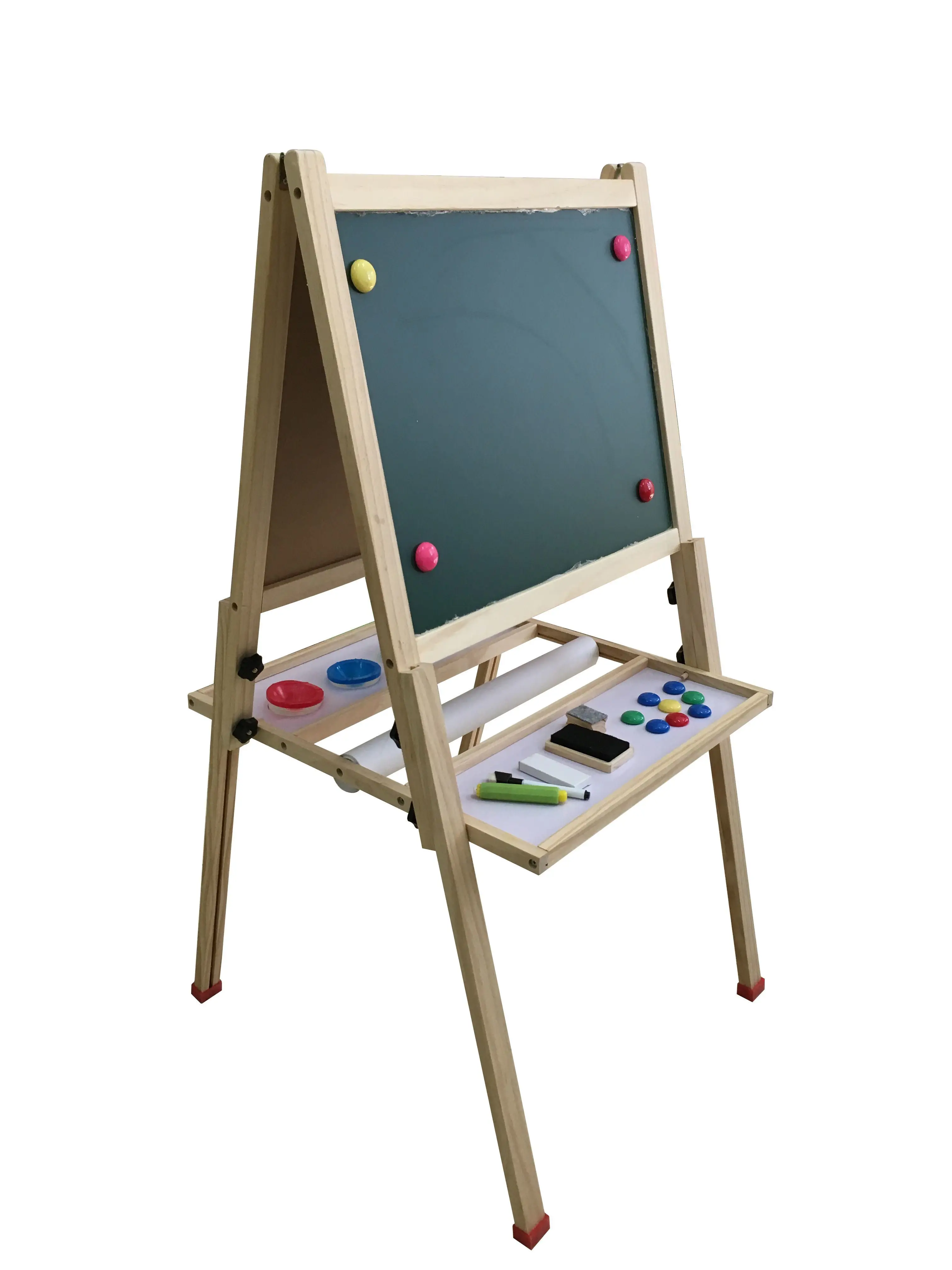 Wooden Magnetic Standing Art Easel for Kids and Children