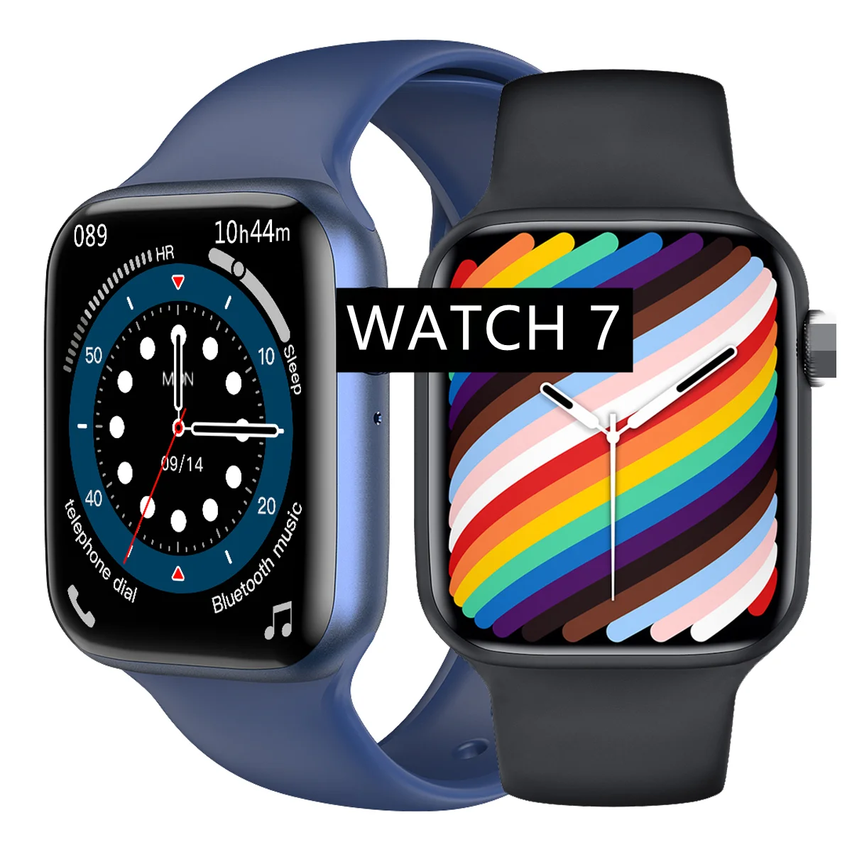 2022 Series 7 Iwo Smart Watch Ip68 Smart Phone Bt Call Watch 7 Series 7 Dial Call Waterproof Smartwatch Men Women Gift