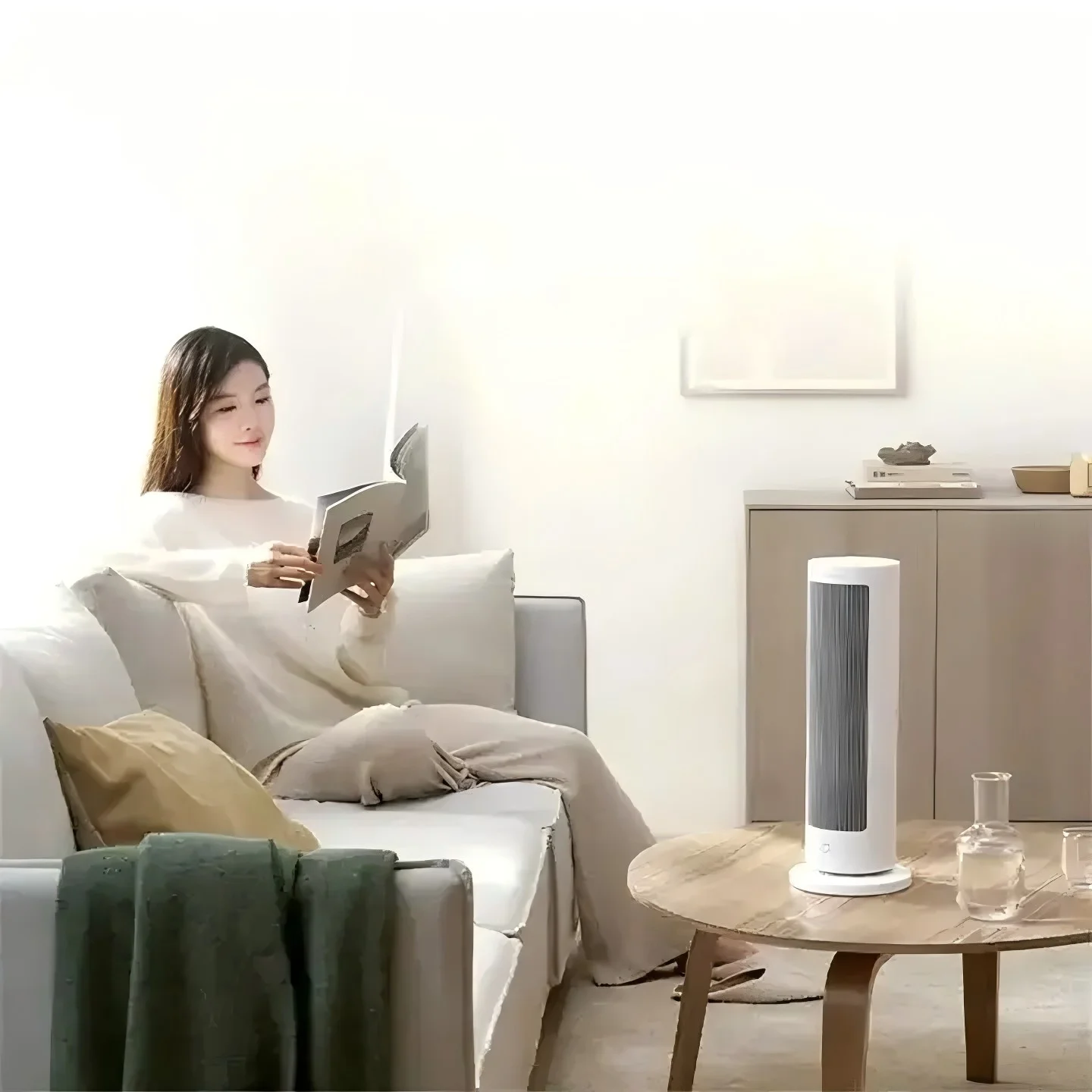 MIJIA Graphene Fan Heater Home Room Heater 2000W PTC Fast Ceramics Heating Household Radiator Warmer Machine 220V MI HOME APP