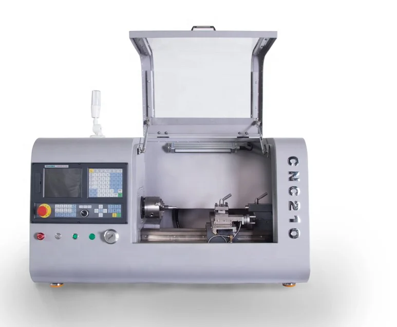 CNC210/400 Mini CNC lathe processing metal turning cnc lathe benchtop CNC lathe