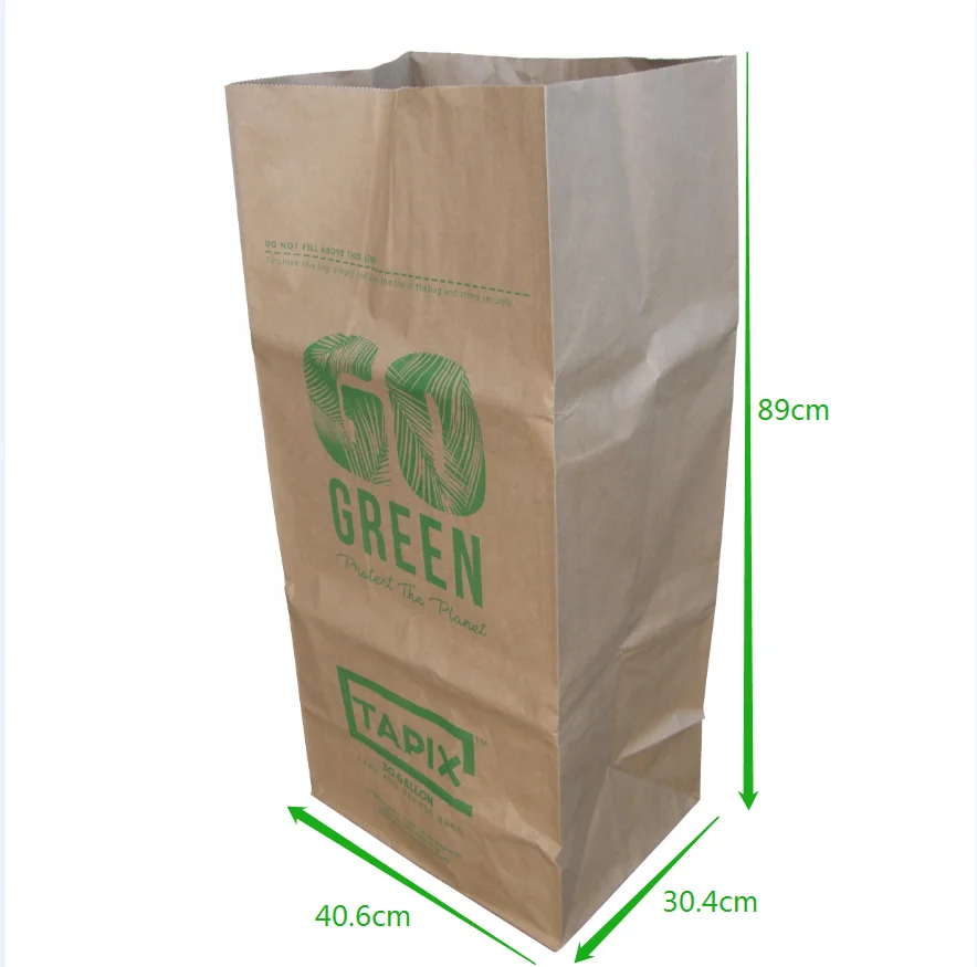 Environmentally Friendly Wet and Dry Fallen Leaves Disposal Bags Suitable for Lawns Gardens and Courtyards