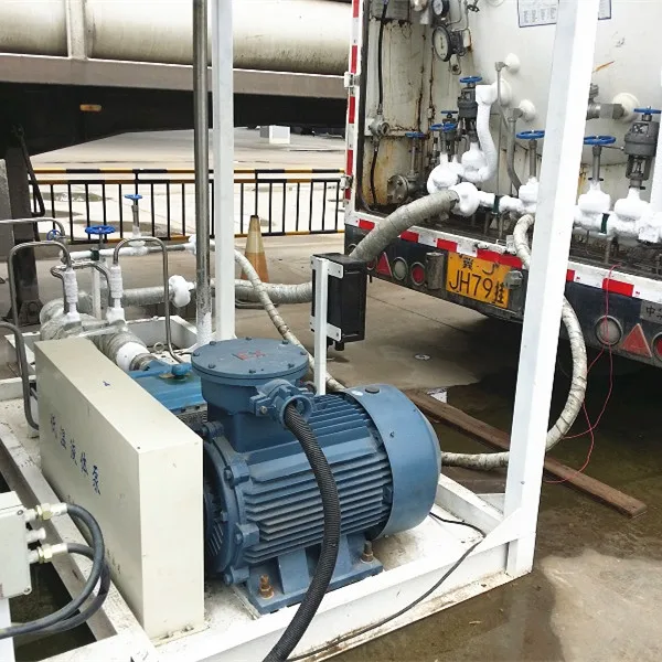 Movable Liquid Oxygen Nitrogen Argon CO2  L-CNG Filling Pumps Skid Station