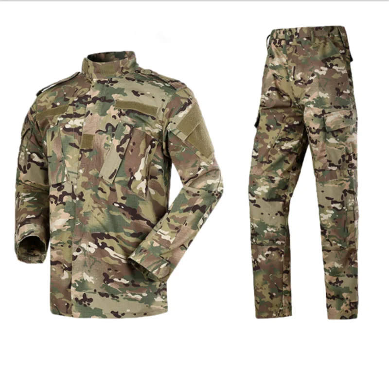 Multicam Camouflage Outdoor Tactical Combat Suit Jacket Coat Trousers Pants Uniform