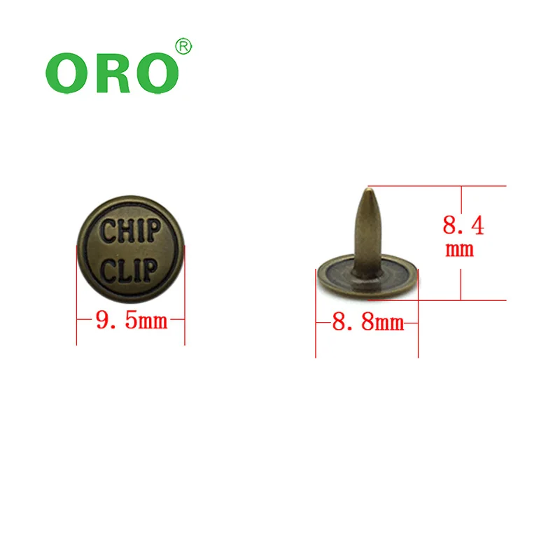 Wholesale Decorative Rivets Custom Metal Rivet Brass Double Cap Rivet Stud for Leather Craft Bag Shoe Handbag