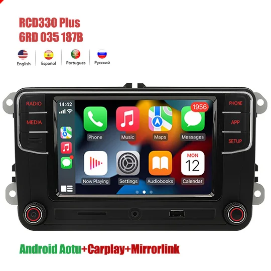 NONAME RCD330 Plus RCD330G Car Radio With Screen Carplay MirrorLink Autoradio For VW  B6 Golf 5 6