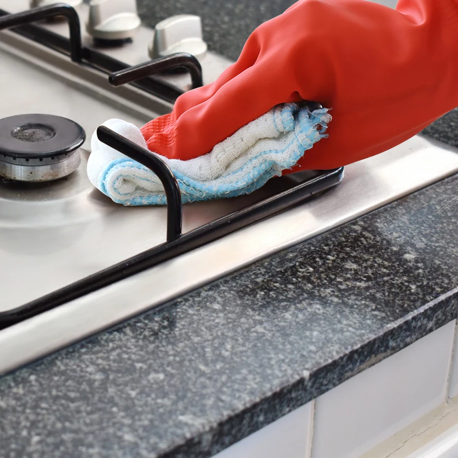 Rubber gloves for household cleaning, waterproof gloves for safe work, suitable for washing dishes, gardening