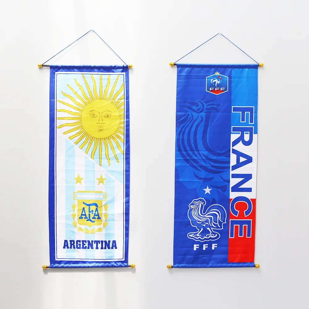 Customize Flags Football Pennant Decorative Hanging Flag For Football Club