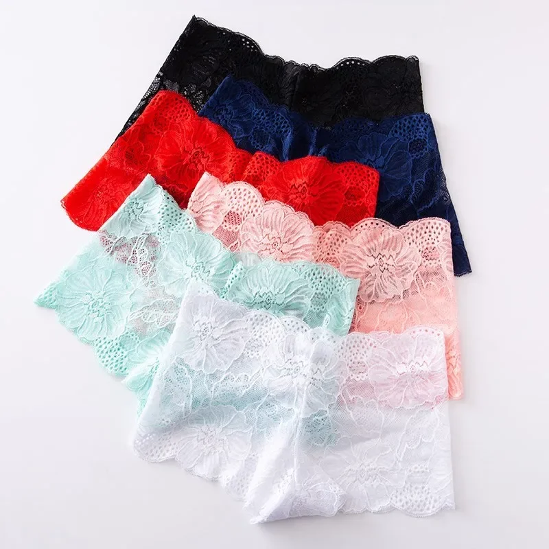 CINVIK Lace Panties 1XL-4XL Sexy Woman Underwear Floral Lingerie Soft Female Briefs High-Waist Breathable Panties Comfort Tangas