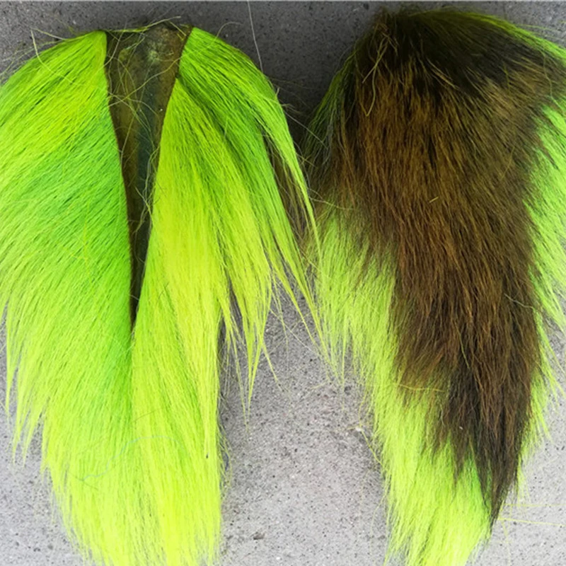 2021 China Fur Manufacturers Wholesale Deer Tail Hair Tied Fish Hook Sea Fishing Bait U.S.