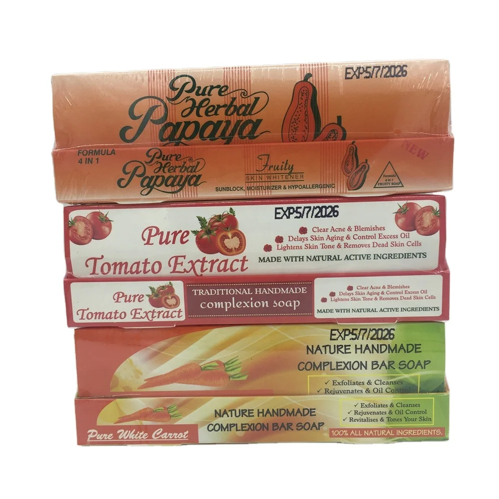 best price Oem Custom whitening carrot tomato complexion soap