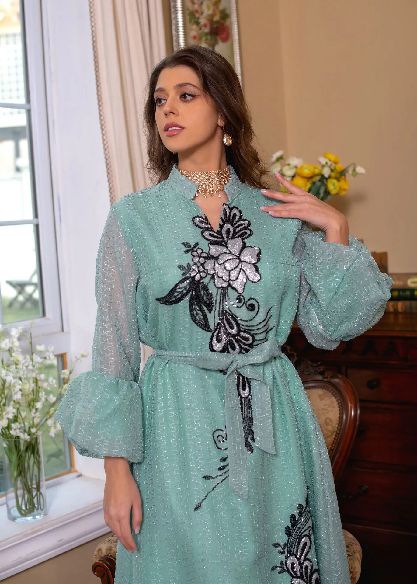 High quality Dubai evening wear dresses  2023 abaya for muslim women Remandan Eid modesty ethnic Clothing