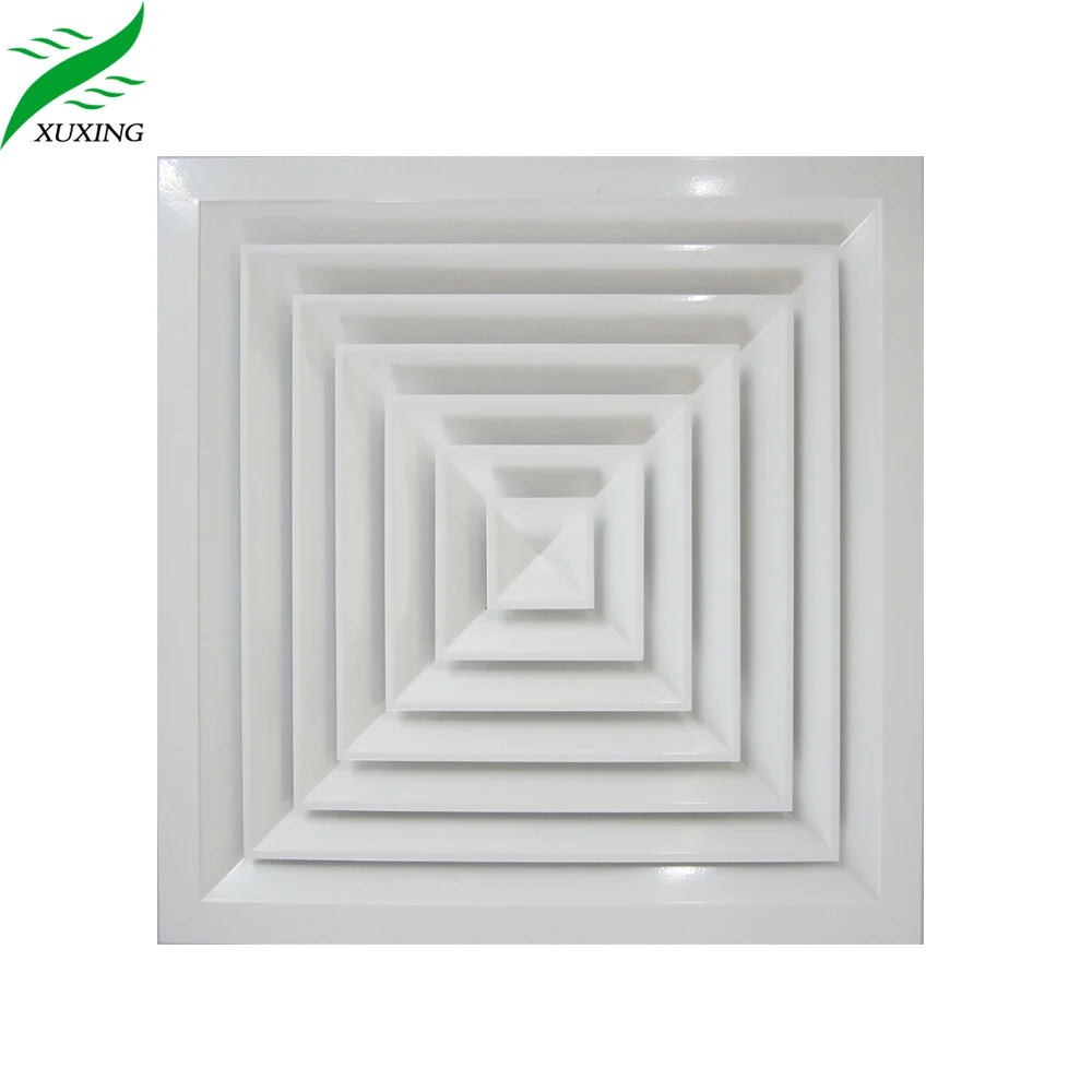 Low Price air Conditioning Dampers Ceiling Aluminum 4 Way Supply air Diffuser