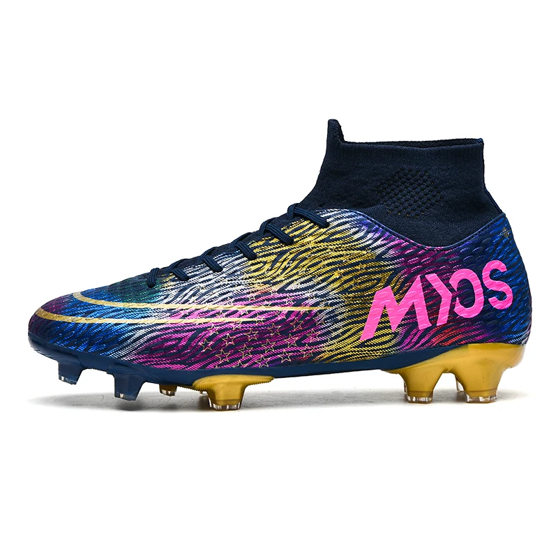 2021New Arrival Gilded Bottom Broken Nail Sports Training Outdoor Soccer Shoes For Men