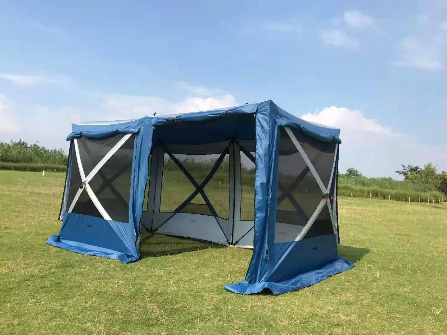 big mesh family tent Trade show glamping tent