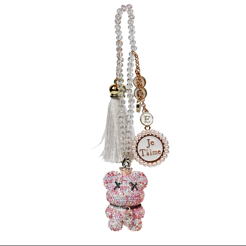 Fat bear Wholesale auto parts hair pendant auto interior supplies rearview mirror bear auto hang new to manual crystal