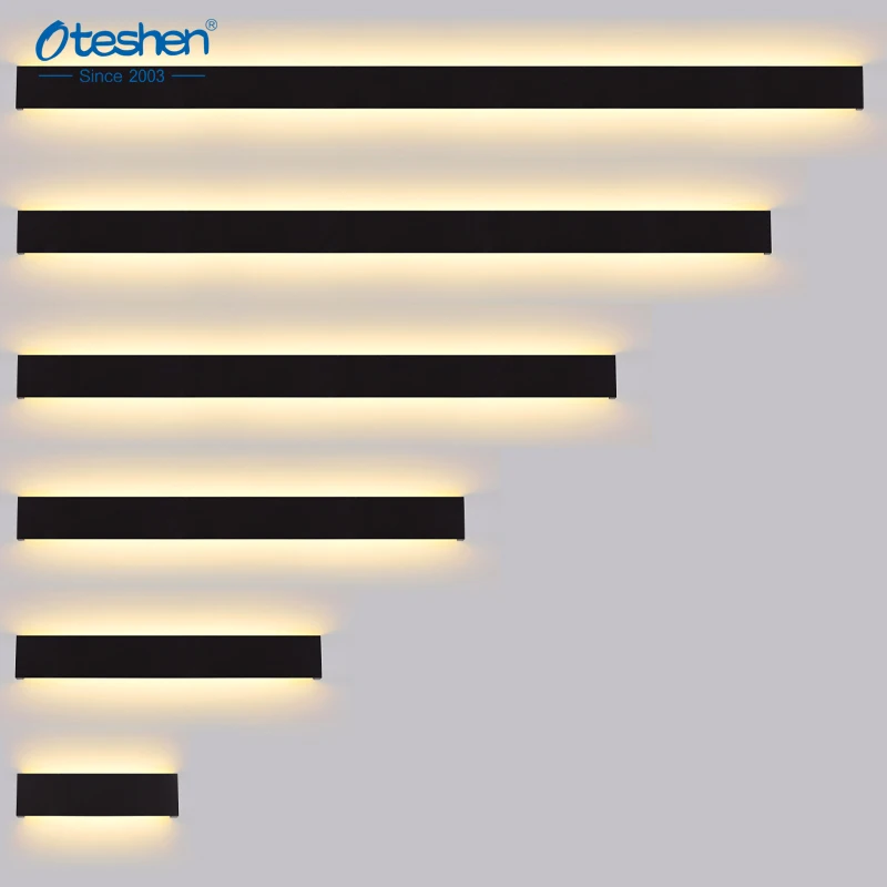 Warm White LED Wall Lamps Aluminum Strip Series Garden Lighting Aluminum Base LED Wall Lighting