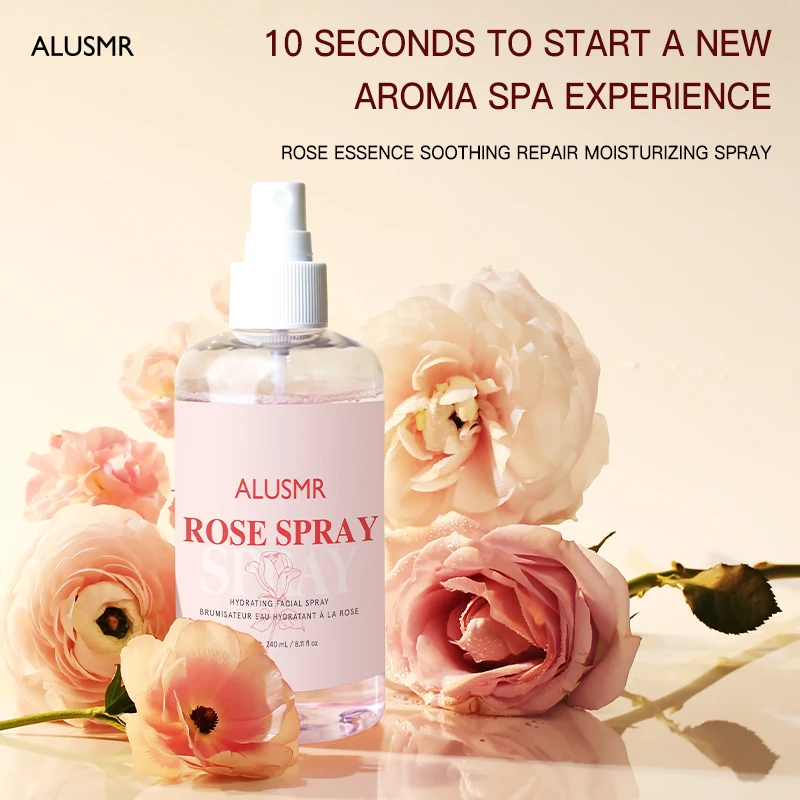 Private label OEM/ODM moisturizing skin care skincare natural organic pure rose water facial mist face toner spray for face