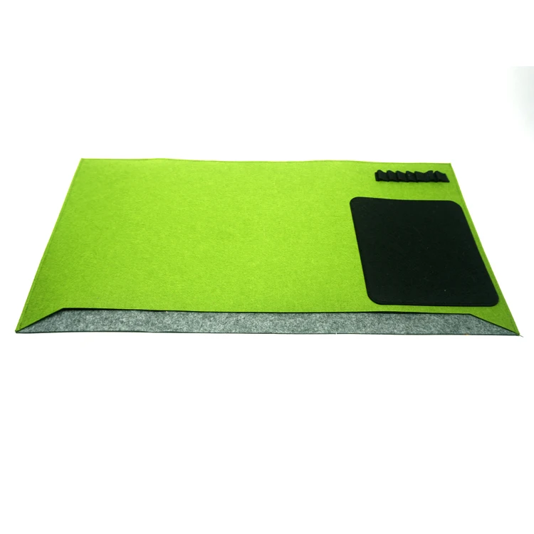 Customised felt table pad desk mat digital writing pad for laptop