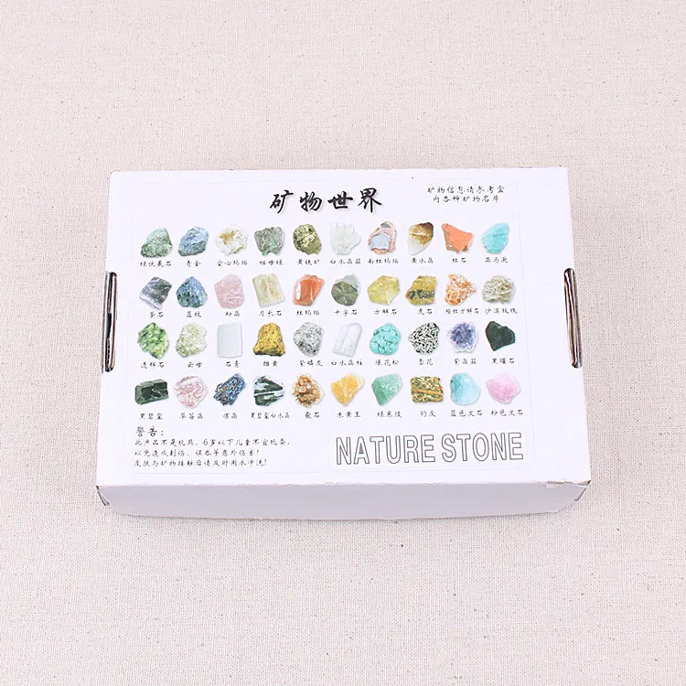 
Wholesale high quality rolling stone set crystal healing stone gift box 